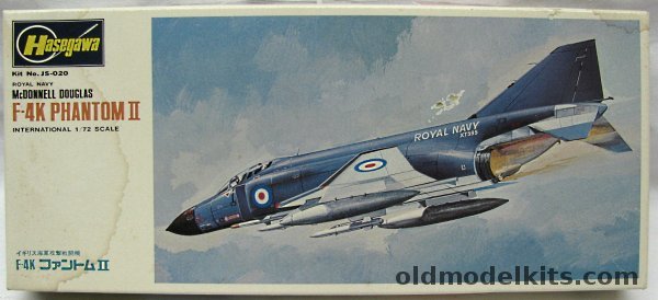 Hasegawa 1/72 F-4K Phantom II - #1 Fleet Air Arm Aircraft or RAF, JS020-350 plastic model kit